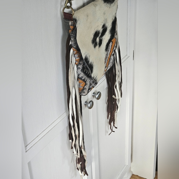 Myra Cowhide Fringe Crossbody - Picture 3 of 13
